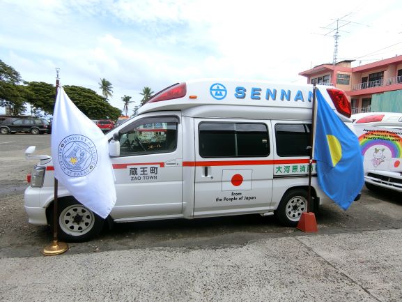 地元宮城県の救急車が海外の人を助けることが出来、誇らしく思います。